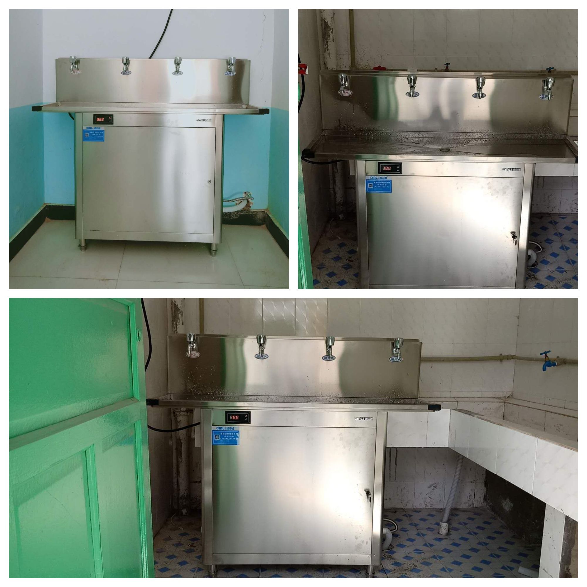 安裝、調試濾中濾開水器 實力見證!131臺濾中濾開水器進駐甘肅45所學校